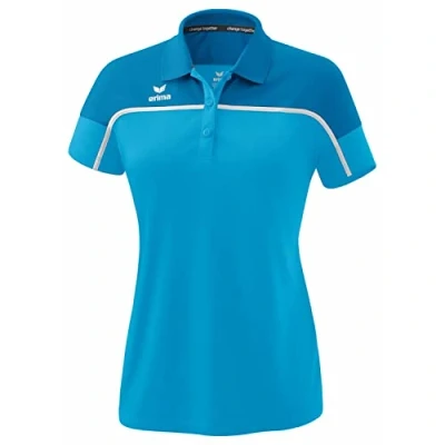Image of Erima Women&#039;s „Change Polo Shirt, Curacao/Mykonos/White, 40