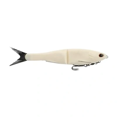 Image of Berkley PowerBait, Nessie Glide Bait, Raw, 7 in, Fishing Bait with Irresistible Flavor, Soft Swimbait Ideal for Bass Fishing, Equipped Fusion19 Hook