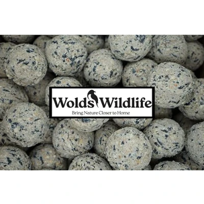 Image of Wolds Wildlife, Ultimate Wild Bird Suet Fat Balls, High in Energy &amp; Protein 50 x 80g tub