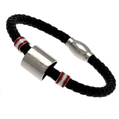 Image of Liverpool F.C. Colour Ring Leather Bracelet