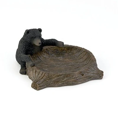 Image of Avanti Linens Soap Dish, Countertop Accessories, Lodge Inspired Bathroom Decor (Black Bear Collection)