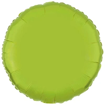 Image of amscan 9915539 Lime Green round foil
