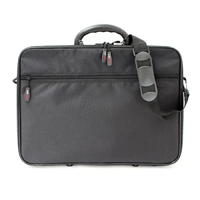 Image of Artway A3 Art Portfolio Case Storage Folder with Carry Handle/Shoulder Strap, Internal/External Pockets and Internal Securing Strap (No Rings) Black