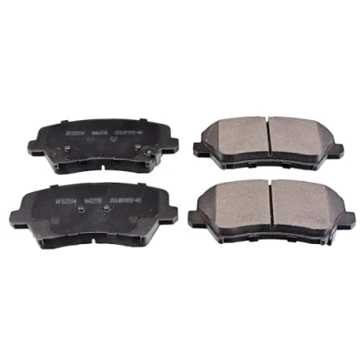 Image of 58101A6A03, 58101G4A05 Brake pad set BLUE PRINT ADG042178 Front Axle with acoustic wear warning retaining spring holder HYUNDAI: i30 II Hatchback