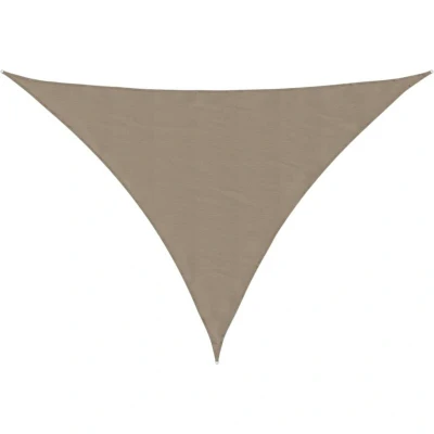 Image of vidaXL Sunshade Sail Oxford Fabric Triangular 5x5x6 m Taupe