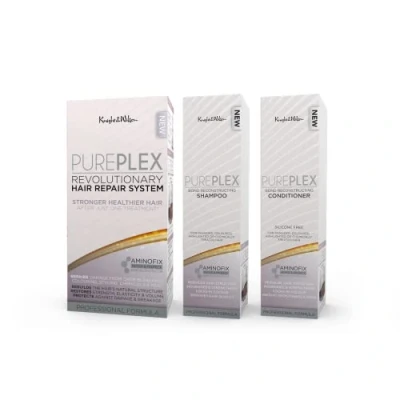 Image of Knight and Wilson PurePlex Revolutionary Hair Bond Treatment, Shampoo Conditioner. All Types. At Home Salon Treatment. (All Types)
