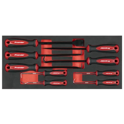 Image of Premier Scraper &amp; Hook Set with Tool Tray 9 Piece