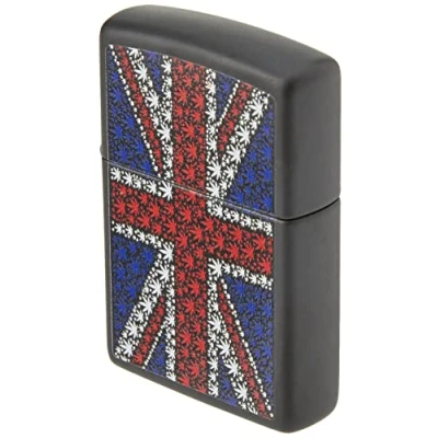 Image of Zippo Windproof Lighter Union Jack Weed