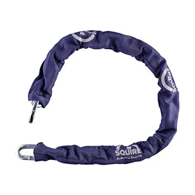 Image of Henry Squire High Security J Hardened Alloy Steel Chain with Black Sleeve, 915 mm (Length) x 8 Link (Diameter)