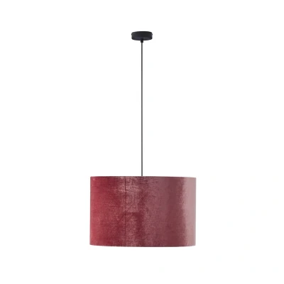 Image of Tercino 50cm Cylindrical Pendant Ceiling Light Pink 3xE27
