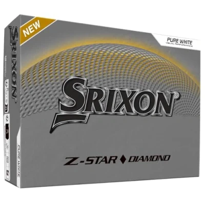 Image of Srixon Z STAR DIAMOND 3 High Performance Golf Ball Maximum Distance &amp; Reduced Spin FastLayer DG Core 2.0 Skin+ Cover Exceptional Control Precise Feel White Tour Yellow