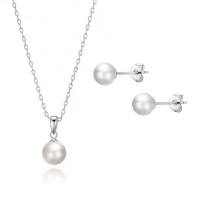 Image of Philip Jones Silver Plated Shell Pearl Set