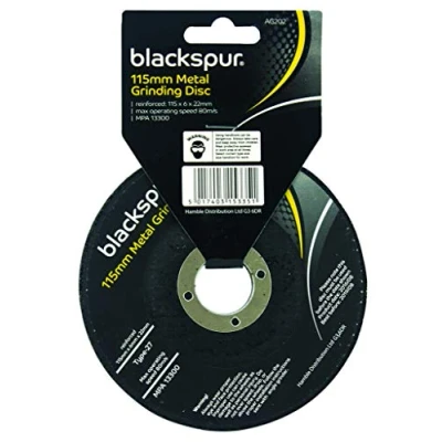 Image of 115mm x 6mm (4.5&quot;) Metal Grinding Disc By Blackspur