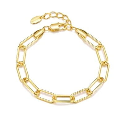 Image of Philip Jones Gold Plated Paperclip Bracelet
