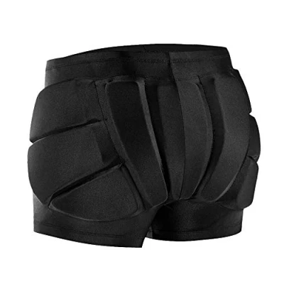 Image of WOSAWE Hip Protection 3D Padded Shorts, Children Breathable EVA Protective Gear for Skiing Snowboarding Skating S