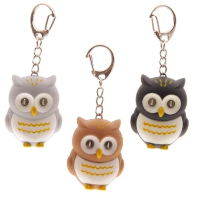 Image of Owl Keyring LED Torch &amp; Hooting Sound Single Mini Gift Cracker Filler