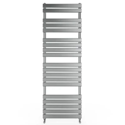 Image of Warmehaus Flat Panel Heated Towel Rail Bathroom Ladder Radiator Rad Central Heating Chrome 1800 x 600mm