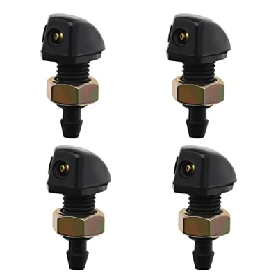 Image of VGOL 4pcs Car Front Windshield Wiper Washer Nozzles Windscreen Spray Jet 10mm Universal Window