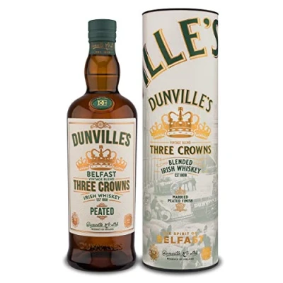 Image of Dunville&#039;s Peated Three Crowns Irish Whiskey, 70 cl