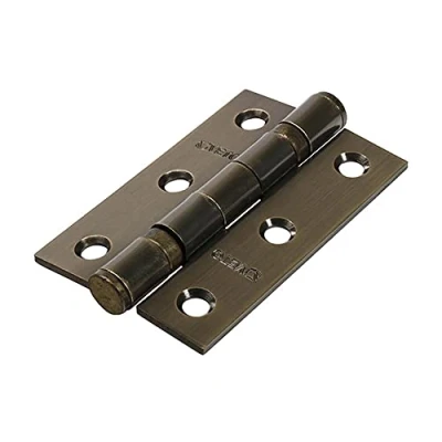 Image of TIMCO Twin Ball Bearing Hinges Steel Antique Brass 76 x 51