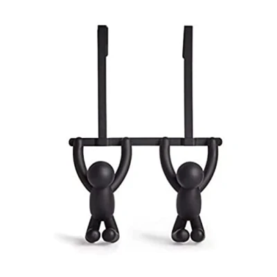 Image of Umbra 1004260 040 Buddy Double Otd Hook Black, 21.59 x 6.35 31.75 cm