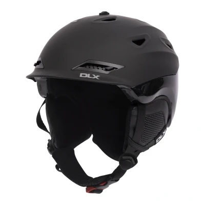 Image of DLX Unisex Adults Renko Ski Helmet (Black/Black) Size Large