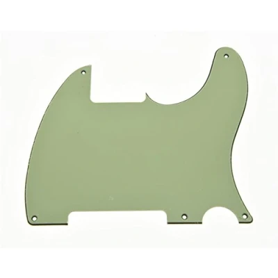 Image of KAISH 5 Hole Tele Blank Guitar Pickguard Pick Guard Scratch Plate for Telecaster Esquire Mint Green 3 Ply