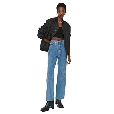 Image of Trendyol Jeans Blue Wide Leg