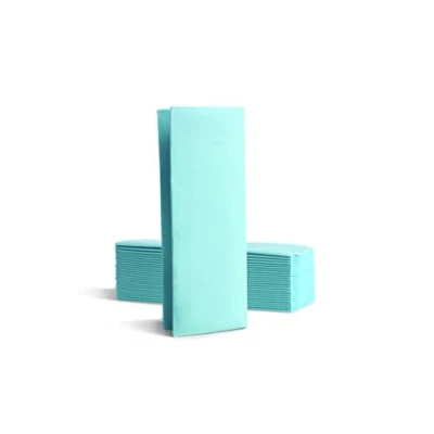 Image of Alvotex Chic Airlaid 50 Napkins, 1/8 Fold Fabric Like, Disposable Napkin, 32 x 40 cm, Mint Blue