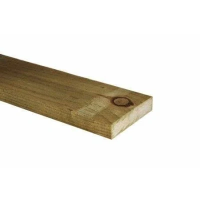 Image of Pressure Treated Softwood Timber 6&quot; x 1&quot; (150mm 22mm) 1.2 Metres, Sawn Wood Post Wooden 150x22mm 6x1&quot; (10)