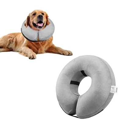 Image of Emwel Pet Inflatable Collar for Large Dogs, Comfy Cone Revecovery