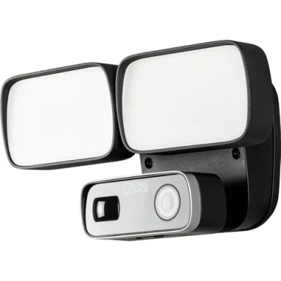 Image of Konstsmide Outdoor Twin Smartlight 24W Black, Camera, Speaker, Microphone, Wifi, IP54