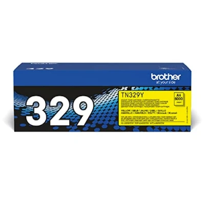 Image of Brother TN329Y Yellow original toner cartridge for DCP L8450CDW, HL L8350CDW, L8350CDWT, MFC L8850CDW