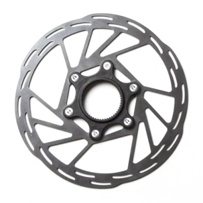 Image of Clarks Cycle Systems A1 Black Centrelock Disc Brake Rotor, Silver/Black, 180mm