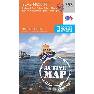 Image of Explorer Active 353 Islay North Map With Digital Version