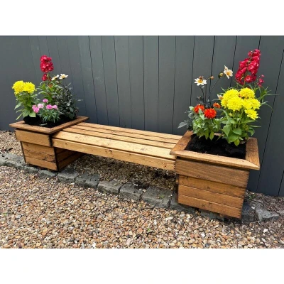 Image of Charles Taylor Knights Double Planter Bench W1350 D475 H400 Weight 23kg