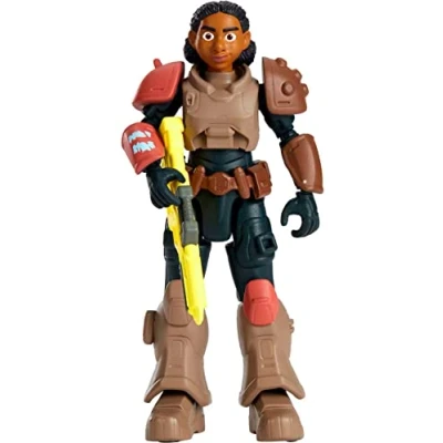 Image of Buzz Lightyear Disney Pixar Jr. Zap Patrol Izzy Hawthorne Authentic Action Figure, 5 Inch Scale, 12 Posable Joints Laser Shooter &amp; Helmet, Ages 4 Years Up, HHJ82