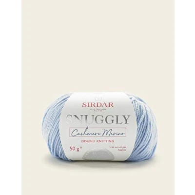 Image of Sirdar Snuggly Cashmere Merino DK Double Knitting, Baby Blue (452), 50g