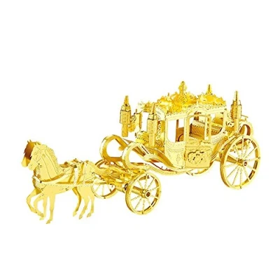 Image of Moutu 3D Metal Puzzle Royal Carriage F22202T Model Kits DIY Laser Cut Assemble Jigsaw Toy