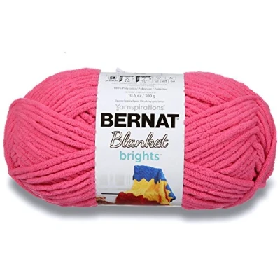 Image of BERNAT Blanket Brights Big Ball Yarn Pixie Pink, Fibre: 100% Polyester, 300G