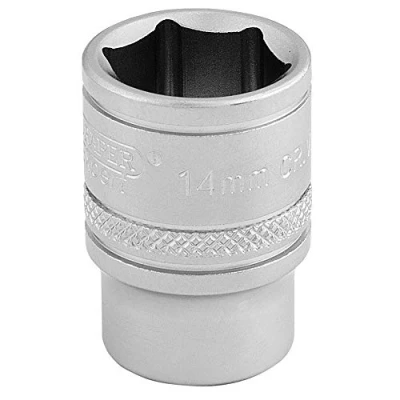 Image of Draper 6 Point Metric Socket, 3/8&quot; Sq. Dr., 14mm