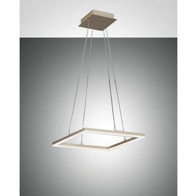Image of Bard LED Integrated Pendant Ceiling Light Gold Matt Glass