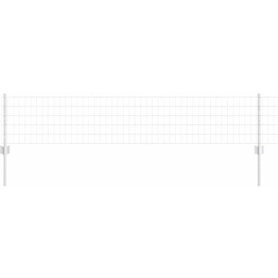 Image of vidaXL Euro Fence with 5 U Posts Silver 0,4x10 m Steel