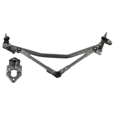 Image of 6Q0955325, 6Q1955601, 6Q1955601B, 6Q1955603A, 6Y0955121 Wiper Linkage FEBI BILSTEIN 30649 for left hand drive vehicles Front without electric motor