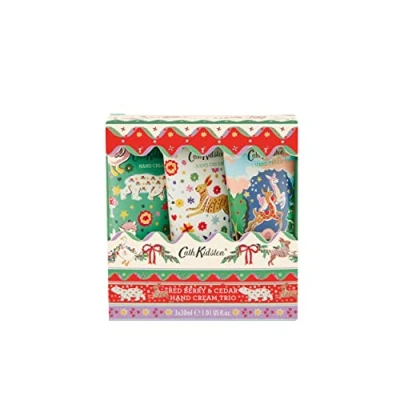 Image of Cath Kidston Christmas Legends Hand Cream Trio Set of 3 x 30ml Tubes, Keeps Your Hands Soft and Smooth