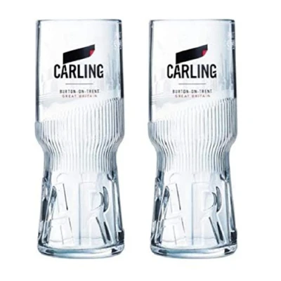 Image of Carling Pint Glasses CE 20oz / 568ml (Set of 2)