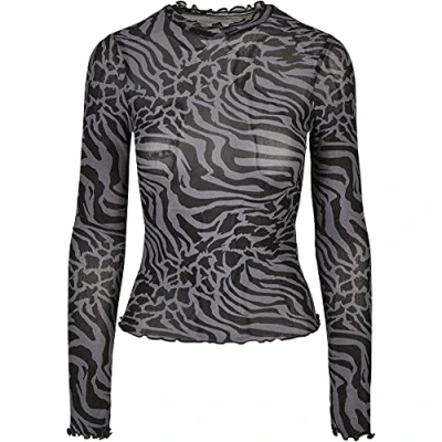 Image of Urban Classics Longsleeve Long sleeved top, Women&#039;s, Size: Large, Asphalt/black