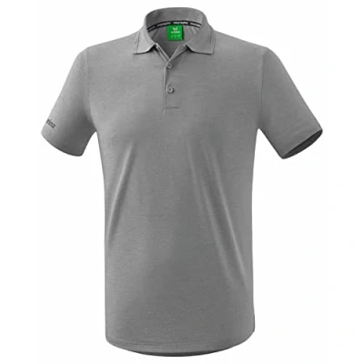 Image of Erima Men&#039;s Functional Polo Shirt, Grey Melange, XL