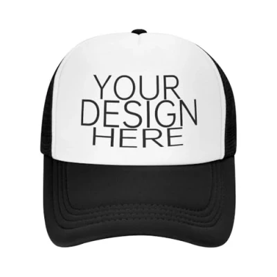 Image of KYZMZC Custom Baseball Cap Design Your Own Hats Logo Personalized Black