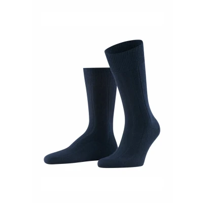 Image of FALKE Men&#039;s Lhasa Rib M SO Wool Cashmere Plain 1 Pair Socks, Blue (Dark Navy 6375) new eco friendly, 11.5 14